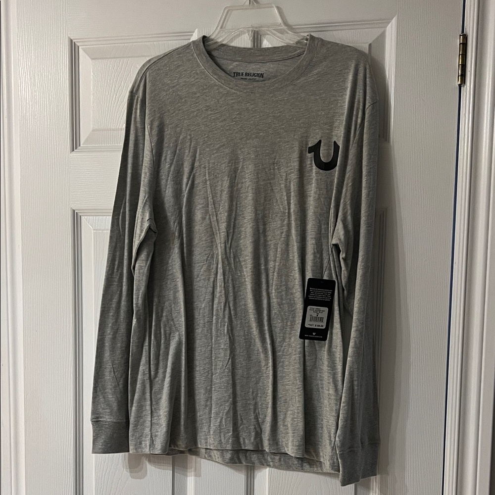 NWT - True Religion Men's Long Sleeve Shirt in Gray